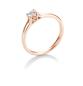 Preview: Brillant/Labor-Diamant 0,25ct 4er-Krappenfassung Herz 41057210