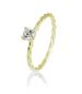 Preview: Brillant/Labor-Diamant 0,2ct 4er-Krappenfassung Kordel 41060730