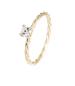 Preview: Brillant/Labor-Diamant 0,2ct 4er-Krappenfassung Kordel 41060730