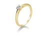 Preview: Brillant/Labor-Diamant 0,2ct 3er-Krappenfassung 41858680