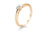 Preview: Brillant/Labor-Diamant 0,2ct 3er-Krappenfassung 41858680
