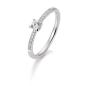 Preview: Brillant/Labor-Diamant 0,35ct 4er-Krappenfassung Pavé 41859520