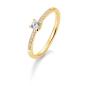 Preview: Brillant/Labor-Diamant 0,35ct 4er-Krappenfassung Pavé 41859520