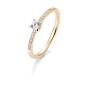 Preview: Brillant/Labor-Diamant 0,35ct 4er-Krappenfassung Pavé 41859520