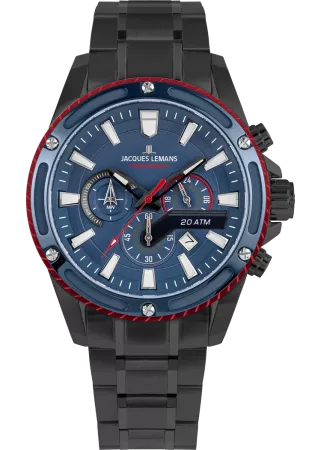 JACQUES LEMANS Herren - Armbanduhr  1-2141G