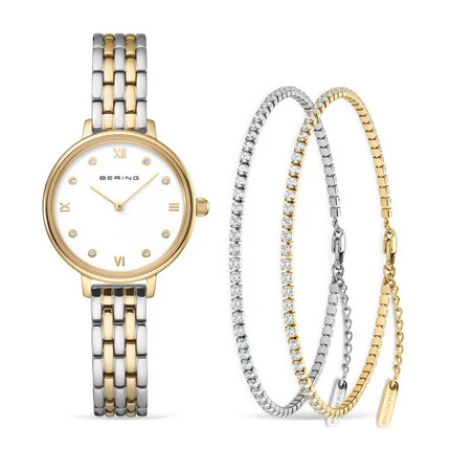 BERING Damen - Armbanduhr Geschenkset 11028-714-GWP
