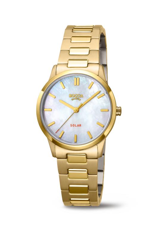 BOCCIA Damen - Armbanduhr Solar 3363-05