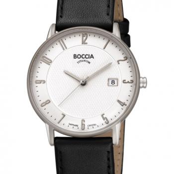 BOCCIA Herren - Armbanduhr Slim 3607-04
