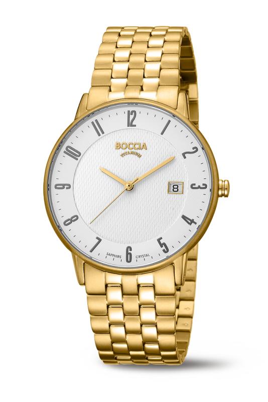 BOCCIA Herren - Armbanduhr Slim 3607-07
