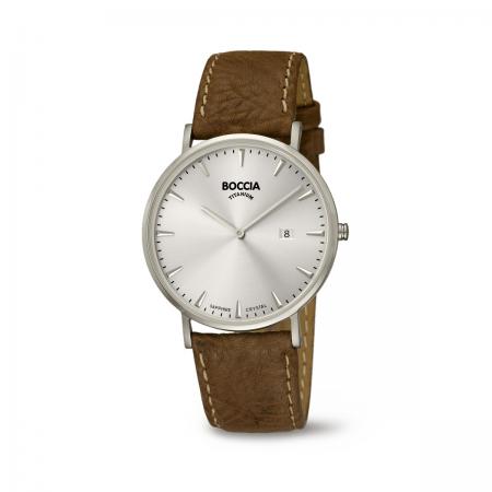 BOCCIA Herren - Armbanduhr Slim 3648-01