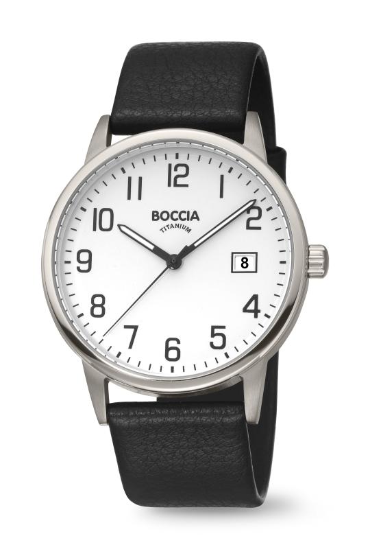 BOCCIA Herren - Armbanduhr Classic 3654-02