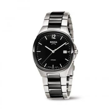 BOCCIA Herren - Armbanduhr Ceramic 3668-01
