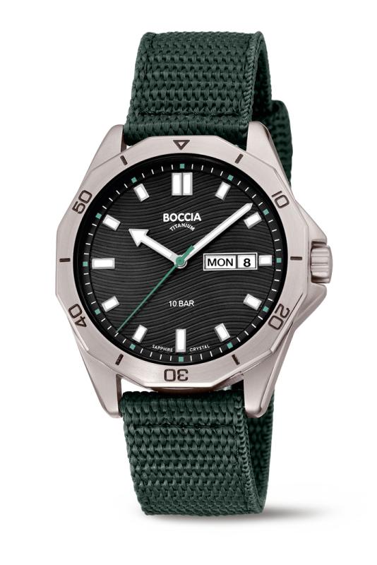 BOCCIA Herren - Armbanduhr Sport 3680-02