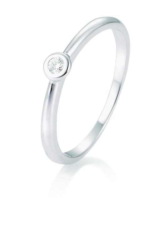 Brillant 0,05ct Zargenfassung 41857716 Platin