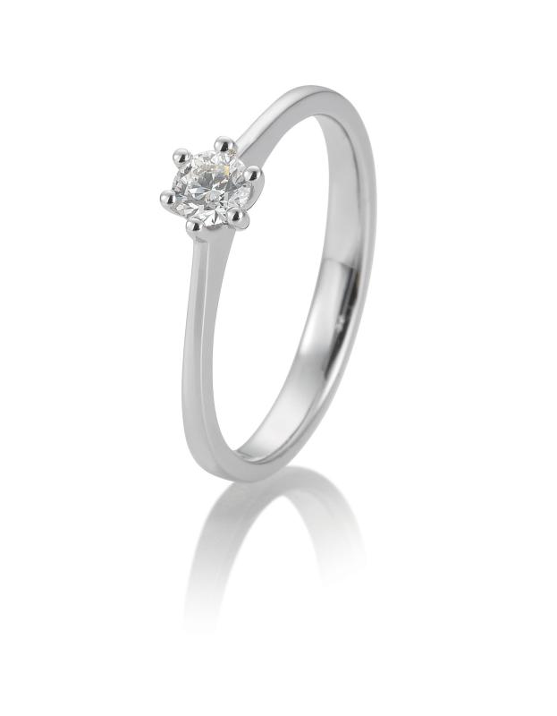 Brillant/Labor-Diamant 0,2ct 6er-Krappenfassung  41858700