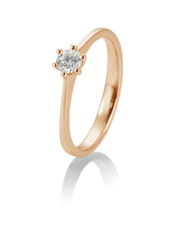 Brillant/Labor-Diamant 0,2ct 6er-Krappenfassung  41858700
