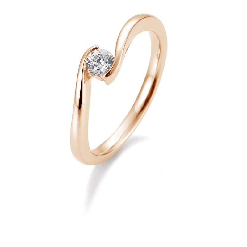 Brillant/Labor-Diamant 0,2ct Schwungfassung 41859420