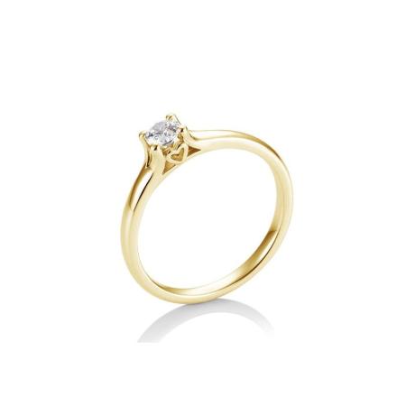 BREUNING Brillant - Verlobungsring 4er-Krappenfassung Herz 0,25ct 41057210