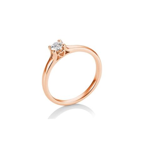 BREUNING Brillant - Verlobungsring 4er-Krappenfassung Herz 0,25ct 41057210