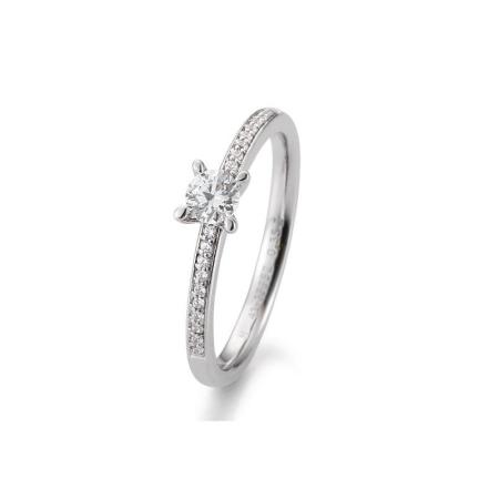 BREUNING Brillant - Ring 4er-Krappenfassung Pavé 0,35ct 41859520