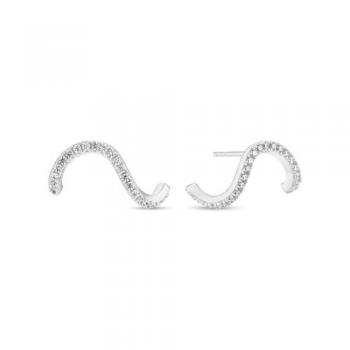 SIF JAKOBS Damen - Ohrstecker ELLARA WAVES  SJ-E3890-CZ