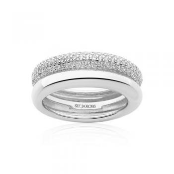 SIF JAKOBS Damen - Ohrstecker ELLARA WAVES  SJ-E3890-CZ