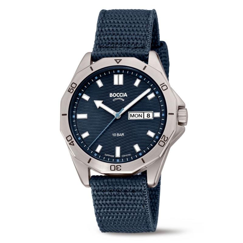 BOCCIA Herren - Armbanduhr Sport 3680-01