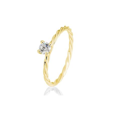 BREUNING Brillant - Verlobungsring Kordel 4er-Krappe 0,2ct 41060730