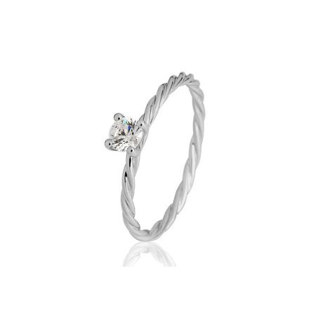 BREUNING Brillant - Verlobungsring Kordel 4er-Krappe 0,2ct 41060730