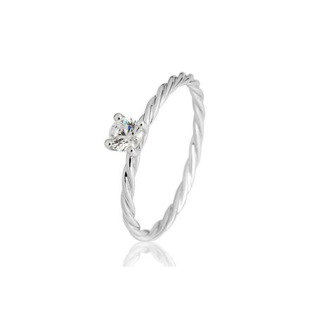 BREUNING Brillant - Verlobungsring Kordel 4er-Krappe 0,2ct 41060730