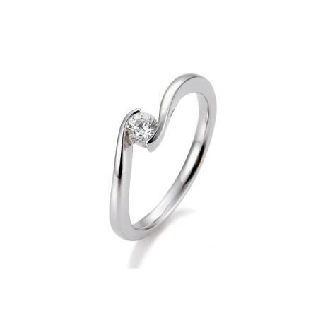 Brillant 0,2ct Schwungfassung 41859420 Platin