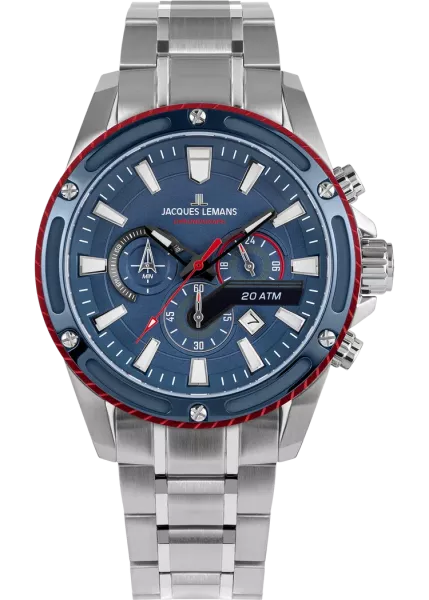 JACQUES LEMANS Herren - Armbanduhr  1-2141F