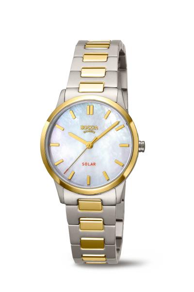 BOCCIA Damen - Armbanduhr Solar 3363-04