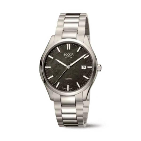 BOCCIA Herren - Armbanduhr Classic 3672-02