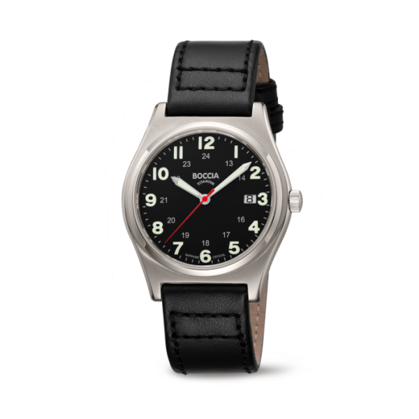 BOCCIA Herren - Armbanduhr Classic 3674-01