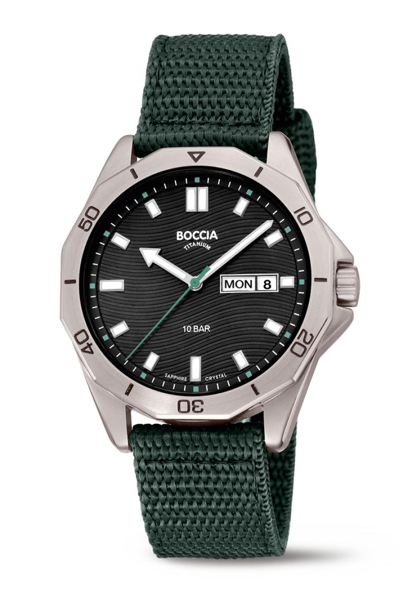 BOCCIA Herren - Armbanduhr Sport 3680-02