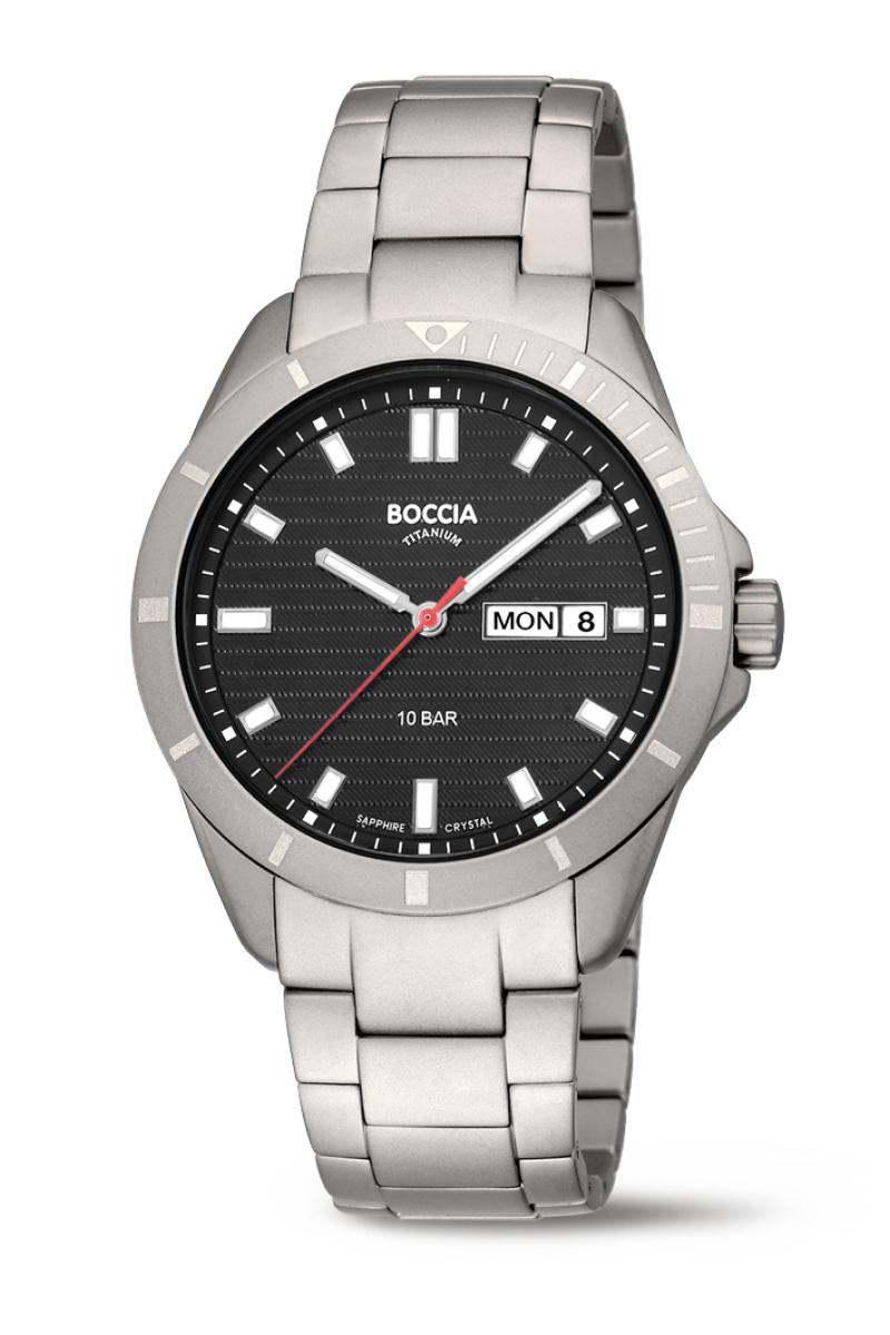 BOCCIA Herren - Armbanduhr Sport 3685-03