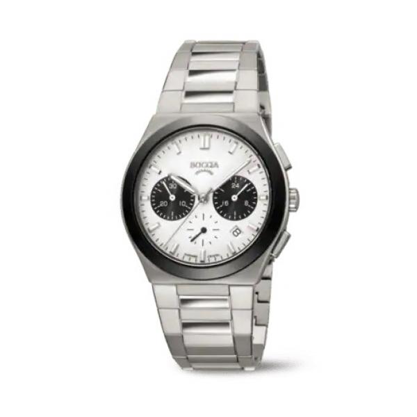 BOCCIA Herren - Armbanduhr Ceramic 3736-01