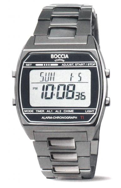 BOCCIA Herren - Armbanduhr 3738-07