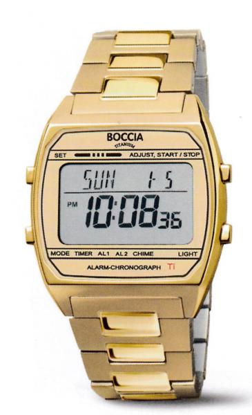 BOCCIA Herren - Armbanduhr 3738-08