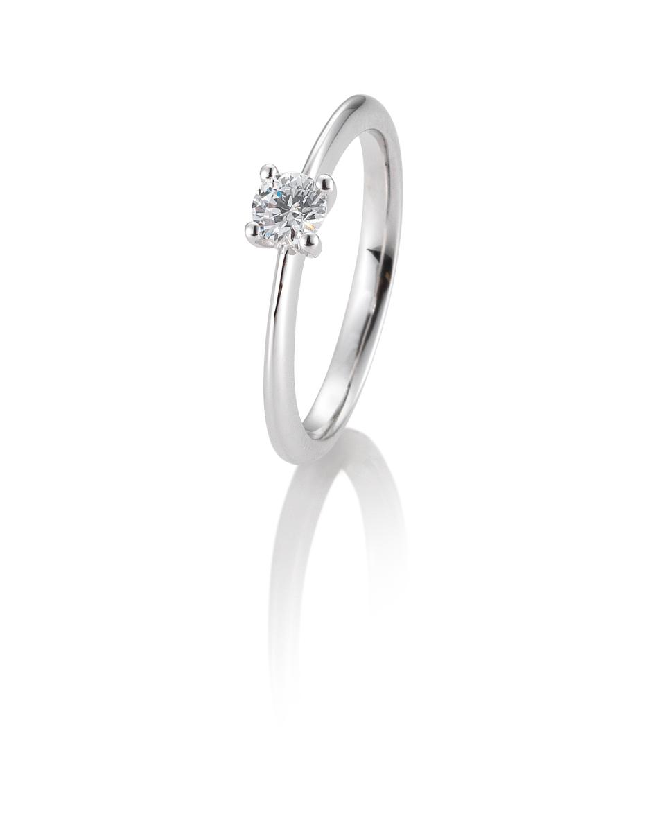 Brillant/Labor-Diamant 0,3ct 4er Krappenfassung 41056370