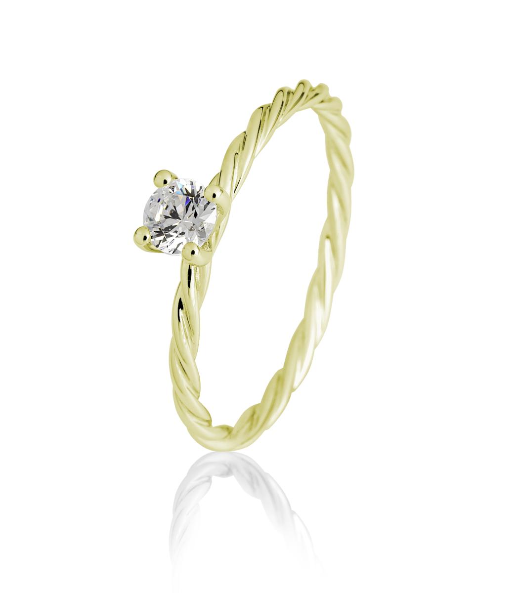 Brillant/Labor-Diamant 0,2ct 4er-Krappenfassung Kordel 41060730