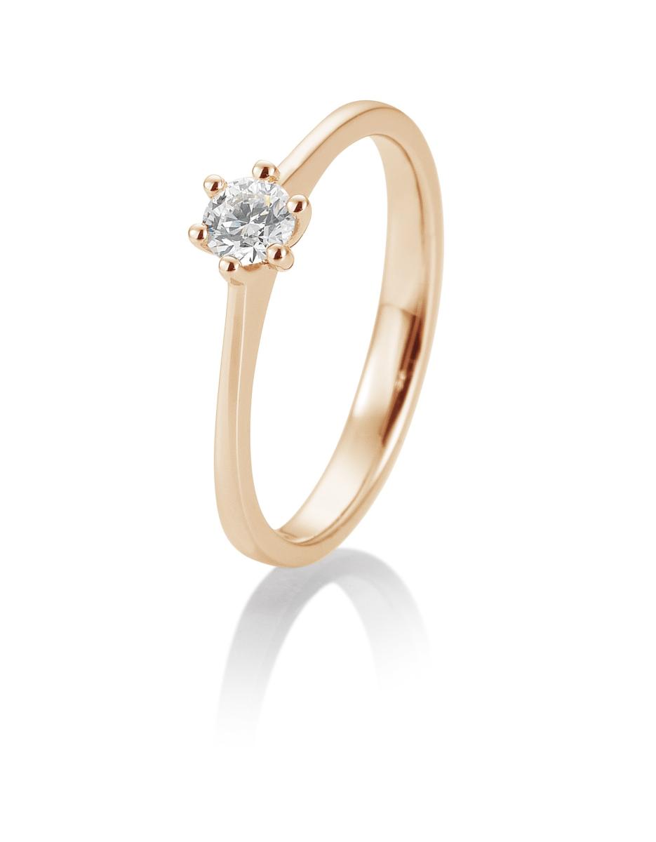 Brillant/Labor-Diamant 0,2ct 6er-Krappenfassung  41858700