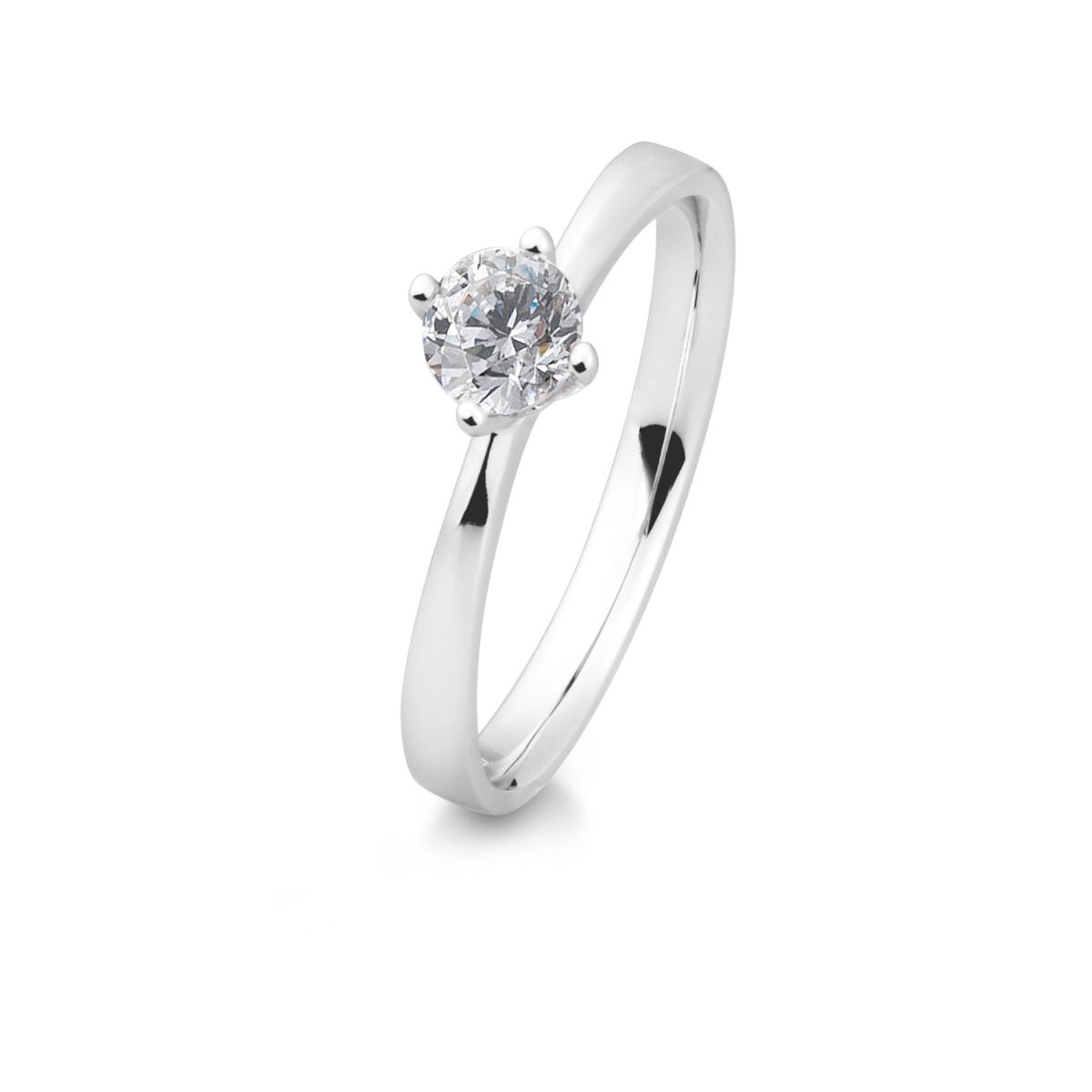 Brillant/Labor-Diamant 0,5ct 4er-Krappenfassung Halbkaräter 41870280