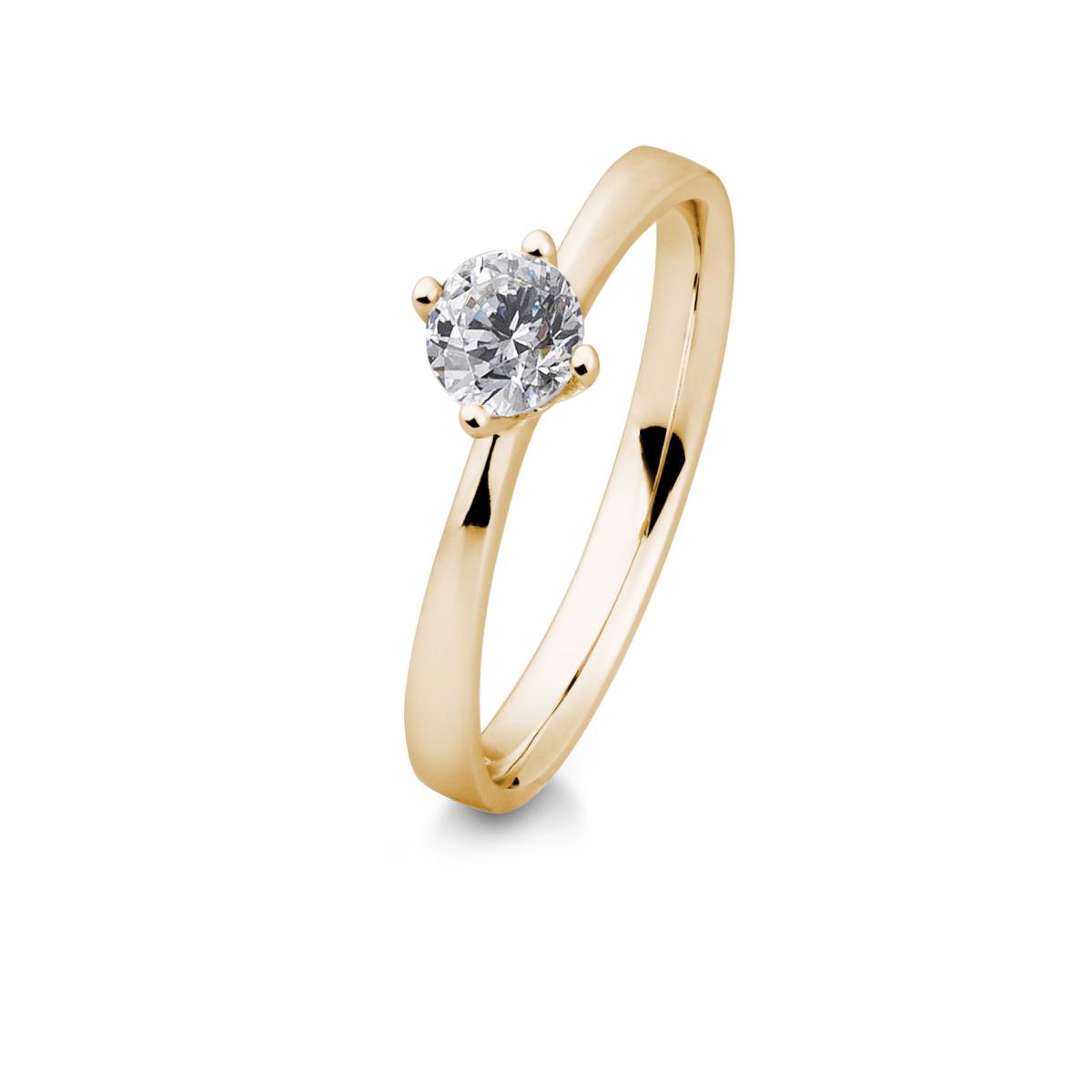 Brillant/Labor-Diamant 0,5ct 4er-Krappenfassung Halbkaräter 41870280