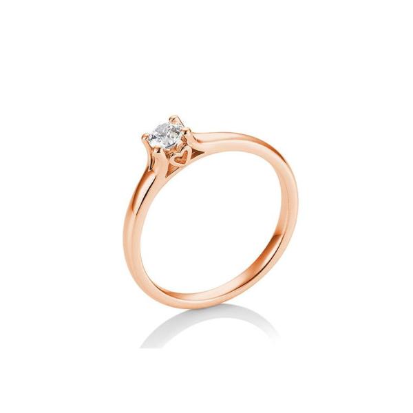 BREUNING Brillant - Verlobungsring 4er-Krappenfassung Herz 0,25ct 41057210
