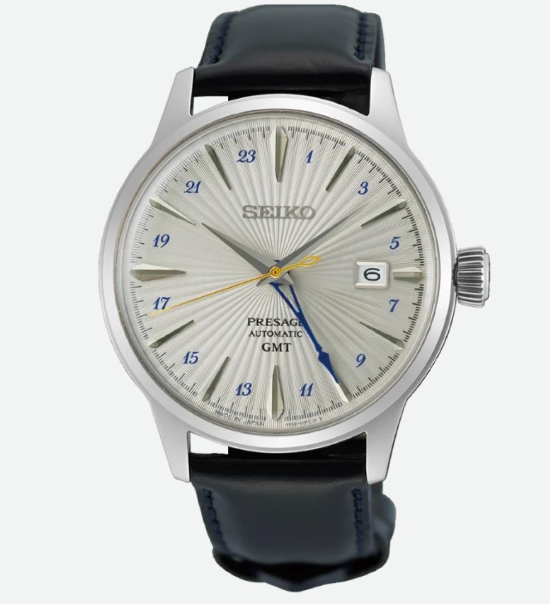 SEIKO Herren - Armbanduhr Automatik PRESAGE GMT SSK049J1
