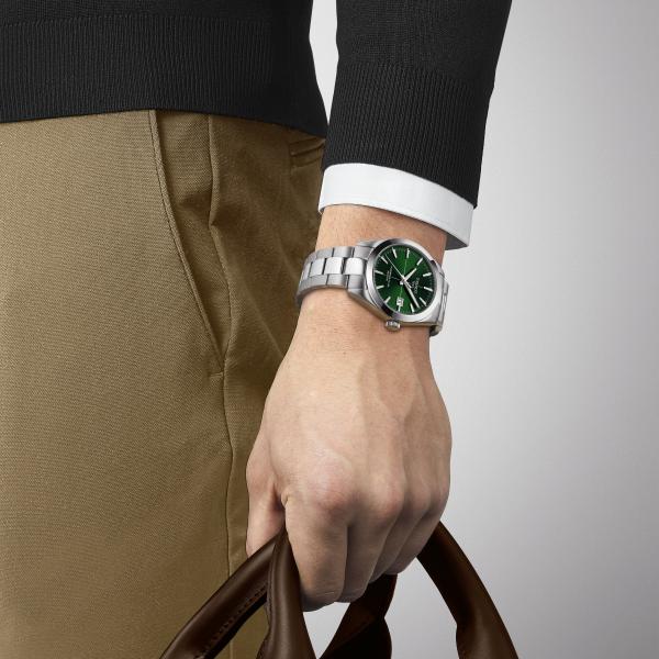 TISSOT Herren - Armbanduhr GENTLEMAN POWERMATIC 80 SILICIUM Automatik T1274071109101wrist