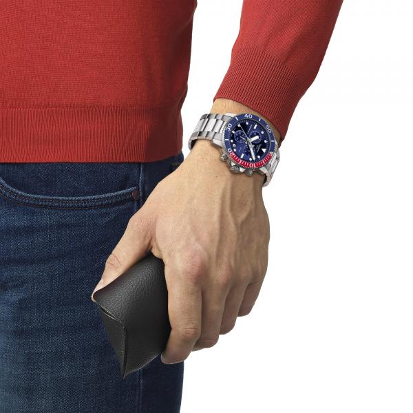 TISSOT Herren - Armbanduhr SEASTAR 1000 QUARZ Chronograph T1204171104103wrist