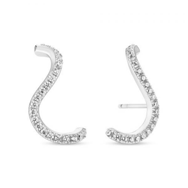 SIF JAKOBS Damen - Ohrstecker ELLARA WAVES  SJ-E3890-CZ